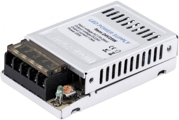 Преобразователь напряжения Hopfen 24 В 25 Вт IP20 HTP-24V-25W