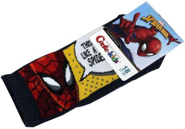 Шкарпетки дитячі Conte-Kids MARVEL 358 17С-133СПМ р.18 темно-синій з червоним 