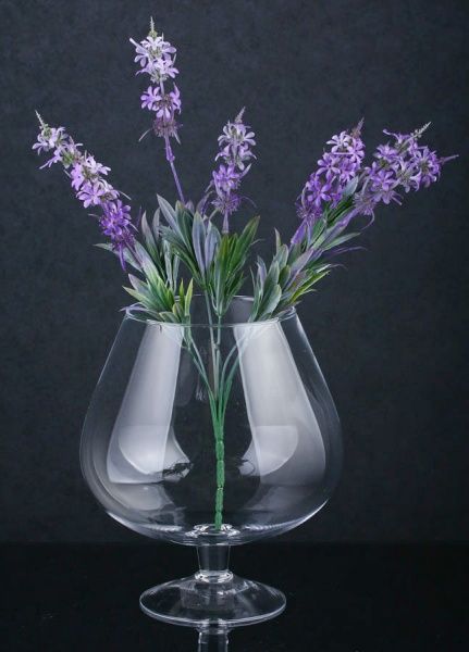 Ваза коньячка скляна 20x24,5 см