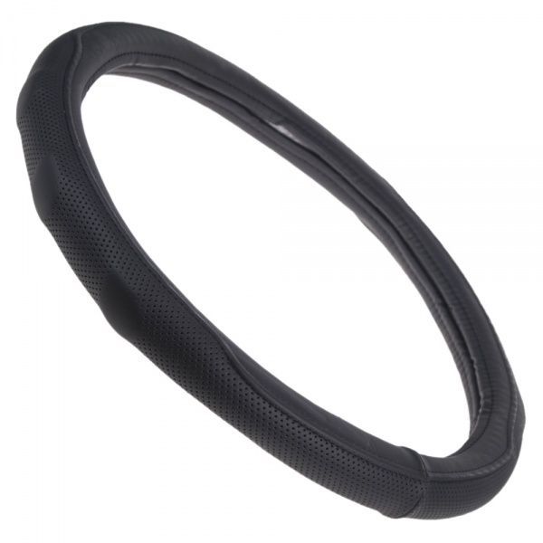 Чохол на кермо Vitol VLOD-19P009 BK M біла основа чорний