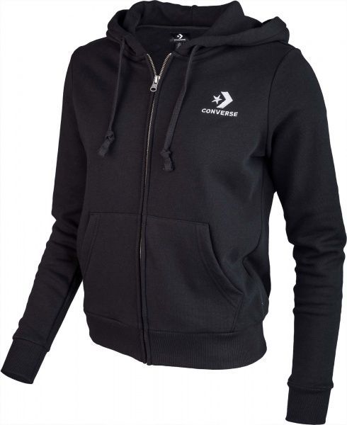 Джемпер Converse Star Chevron Emb FZ Hoodie FT 10008925-001 р. S чорний