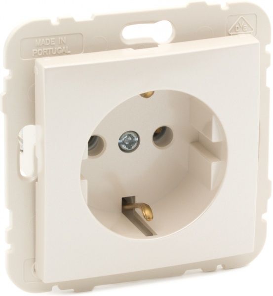 Розетка с заземлением Efapel Logus 2P+Z 16 А 250 В без шторок металлик перламутровый