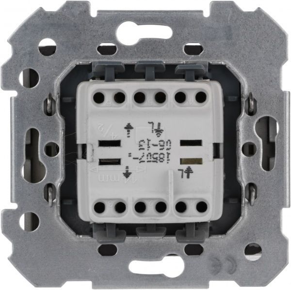 Выключатель перекрестный одноклавишный Siemens Iris без подсветки 16 А 250В IP20 алюминий меркурий 18507 MA