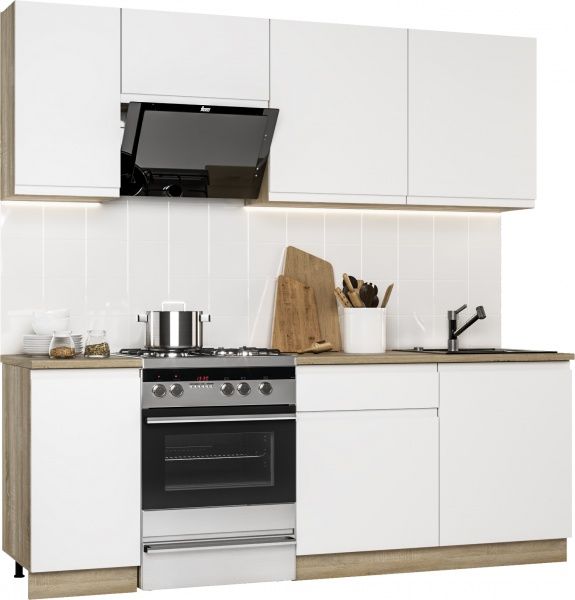 Кухня Крістал Грейд МДФ 2,2 м 