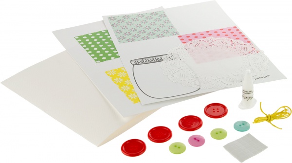 Набор, кардмейкинг открытка «С Днем варенья!» Rosa Start 