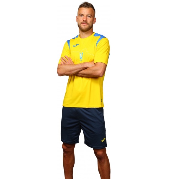 Футболка форми збірної України 2021 Joma Ukraine Official Replica T-shirt 101264.907 р.XS жовтий