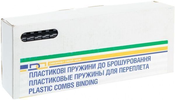 Пружина для брошурування D&A 12 мм чорна 100 шт. 