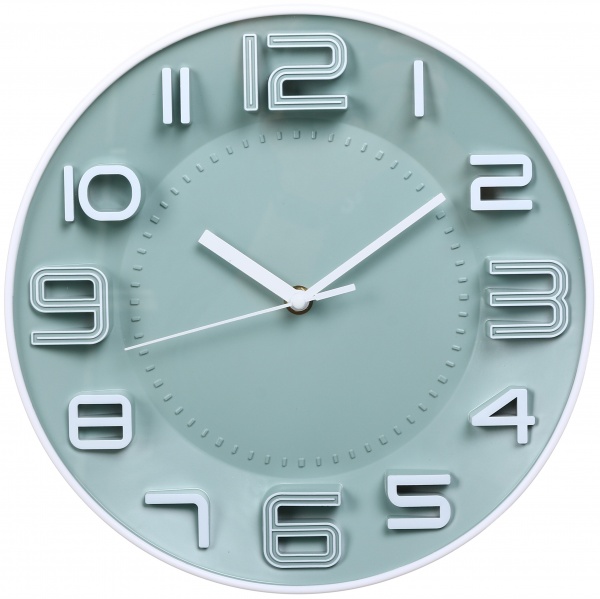 Часы настенные Pastel Collection 28x28x3,9 см зеленый
