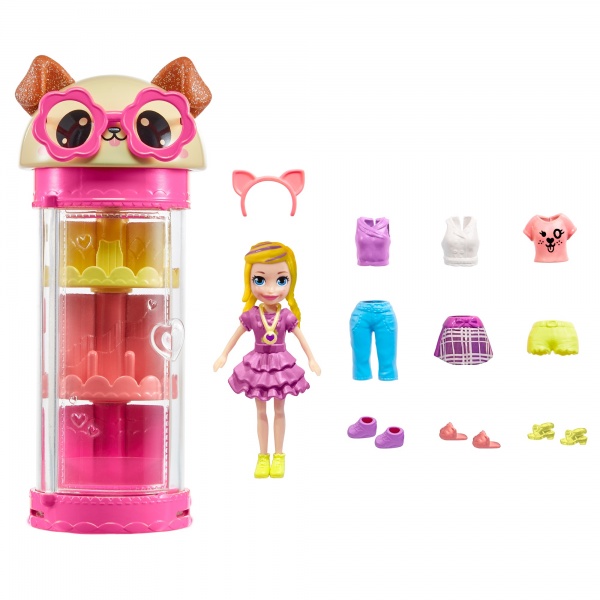 Игровой набор Polly Pocket Оригинальный шкаф Крути и наряжайся (в асс.) HKW04