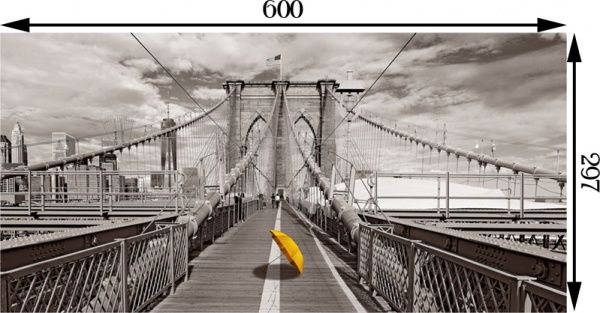 Плитка Tiger Жовта парасолька-1 29,7x60 