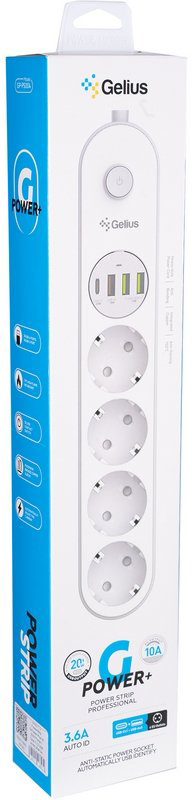 Сетевой фильтр Gelius G-Power Plus GP-PS-004 20W White