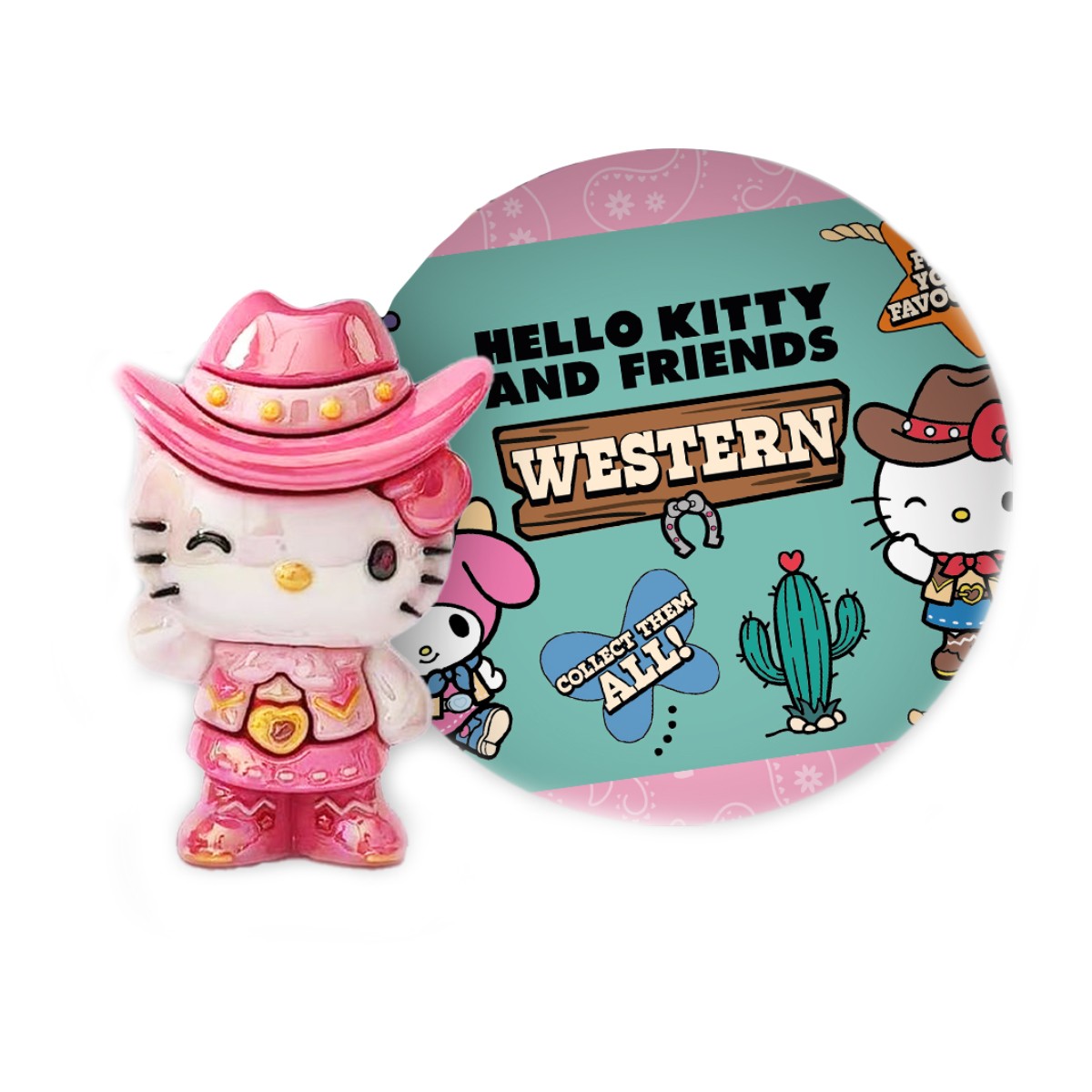 Фигурка-сюрприз Cool Things Pocket Money серии Hello Kitty Звезды Вестерна HK057 — фото 1