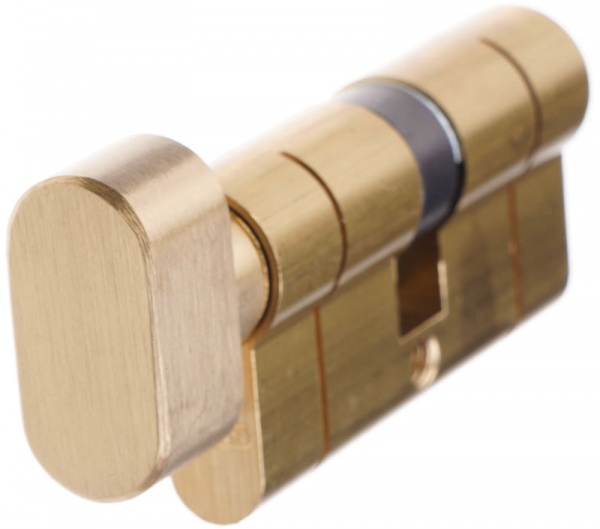 Цилиндр Abus KE50 35x35 ключ-вороток 70 мм матовая латунь