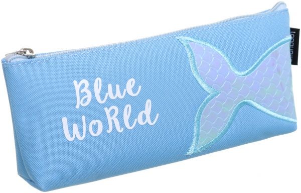 Пенал Подводный мир голубой