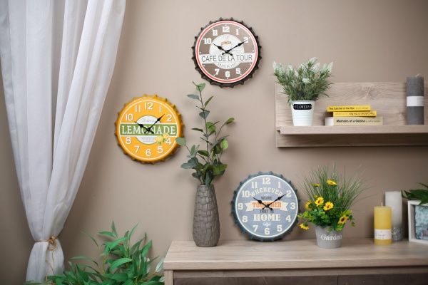 Годинник настінний кришка Home 30х30х4,5 см