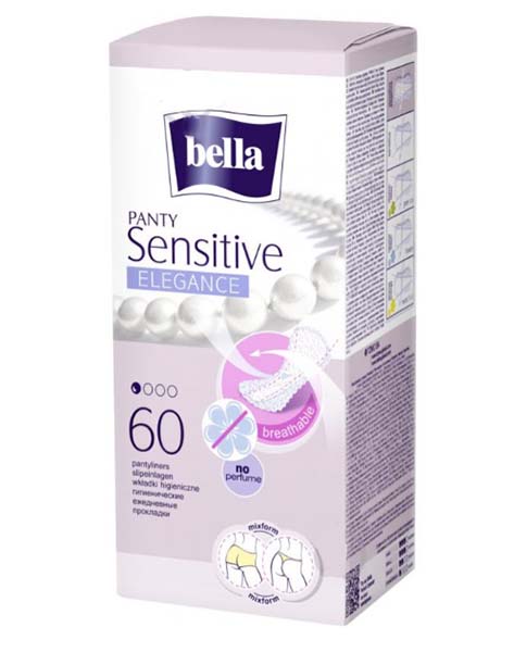 Прокладки ежедневные Bella Panty Sensitive Elegance 60 шт.