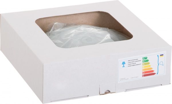 Світильник настінно-стельовий УТ Сяйво НПБ Візерунок 1x60 Вт E27 білий 2512 