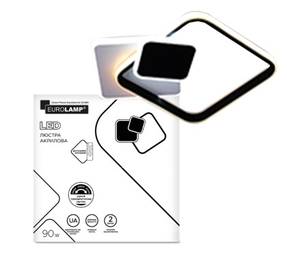 Люстра світлодіодна Eurolamp акрил A61 90 Вт білий LED-LS-90-A61 