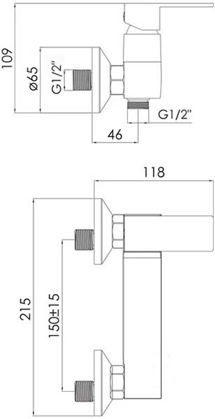 Змішувач Imprese Karlov f03307601AA хром