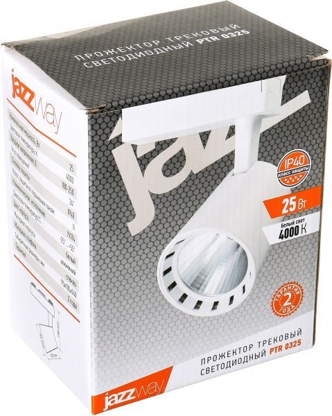 Трековый прожектор Jazzway PTR0325 25 Вт 4000 К белый 