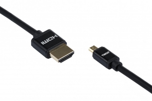Кабель 2E HDMI – miniHDMI 2 м чорний (2EW-1120-2m) 