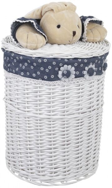 Корзина плетеная с текстилем детская 37х45 см JMA11-25RD-2 