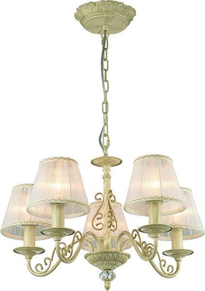Люстра підвісна Altalusse 5x40 Вт E14 золото/слонова кістка INL-6118P-05 