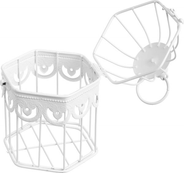Клітка декоративна Cage Пташка 12,5х11,5х18 см білий 