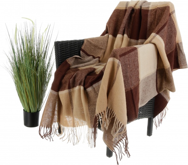 Плед дизайн 21/11 140x200 см коричневий Ярослав 