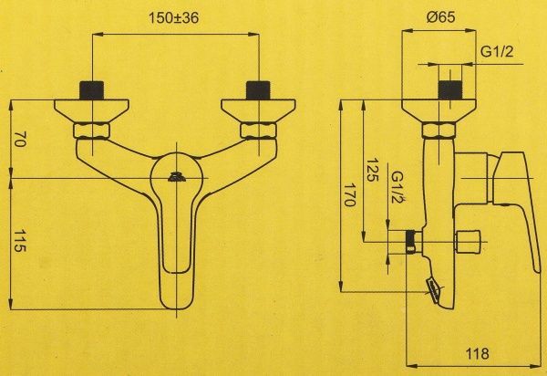 Набор смесителей Rubineta Uno 10 ++ Uno 18 (N80001) + Varianta-Delta (624101)