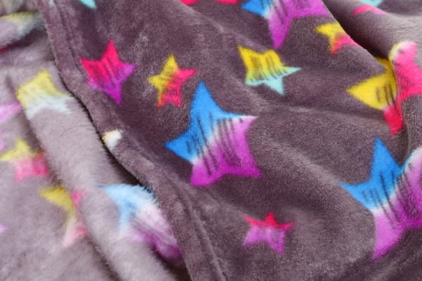 Плед Luna Kids Зірочки велсофт 100x120 см різнокольоровий 