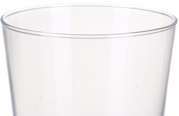 Ваза скляна прозора на ніжці H215D150 21,5 см 