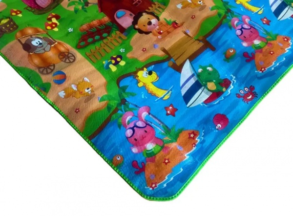  Lanor Коврик Lanor беби мат Поляна/Город (200х180х0,5см)