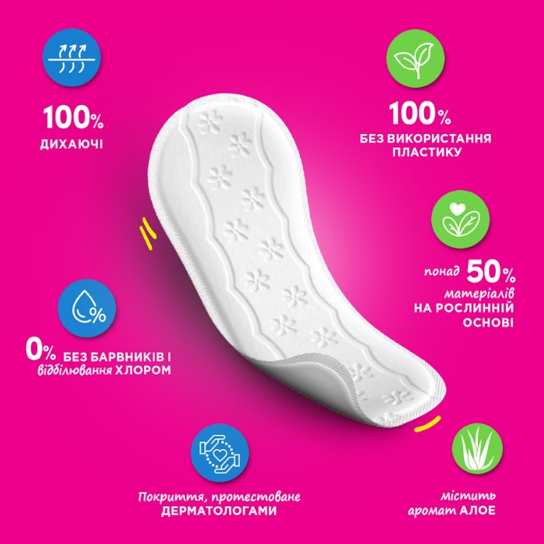 Прокладки щоденні Carefree М'якість бавовни з алое 56 шт.