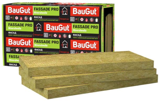 Базальтовая вата BauGut FASSADE PRO THERMOWOOL FAS EFFECT 135 50мм 2,88кв.м