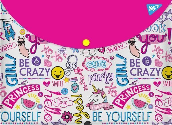 Папка-конверт Be yourself А4+ 491634 YES