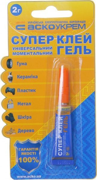 Суперклей-гель АСКОУКРЕМ A.HG-1-2 2 г