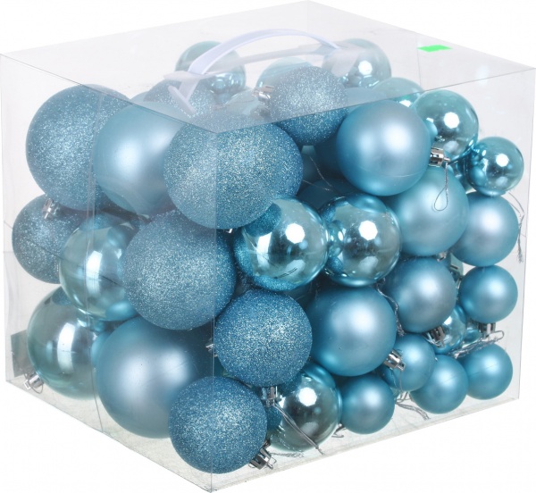 Набор елочных шаров цвет в ассортименте d 40 мм 100 шт./уп.