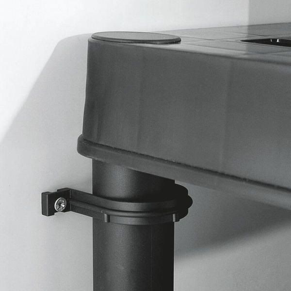 Стеллаж пластиковый универсальный KIS Plus-Shelf 75/5 1760x750x320 мм черный