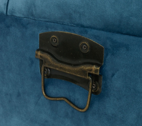 Сундук-пуф Велюр азур 64х35х33 см 