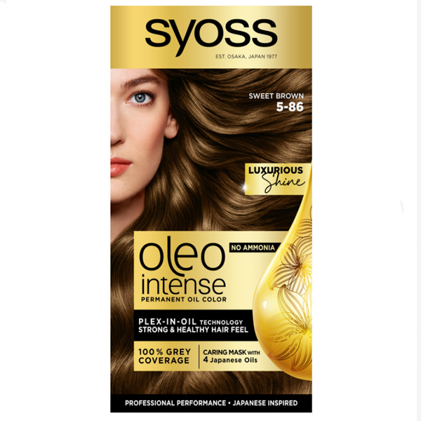 Фарба для волосся Syoss Oleo Intense №5-86 карамельний каштановий 115 мл