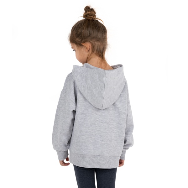 Толстовка для девочки Funtime Unicorn р.110 светло-серый меланж 