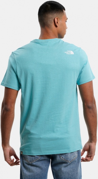 Футболка THE NORTH FACE M S/S MOUNTAIN LINE TEE NF0A7X1NITW1 р.M блакитний