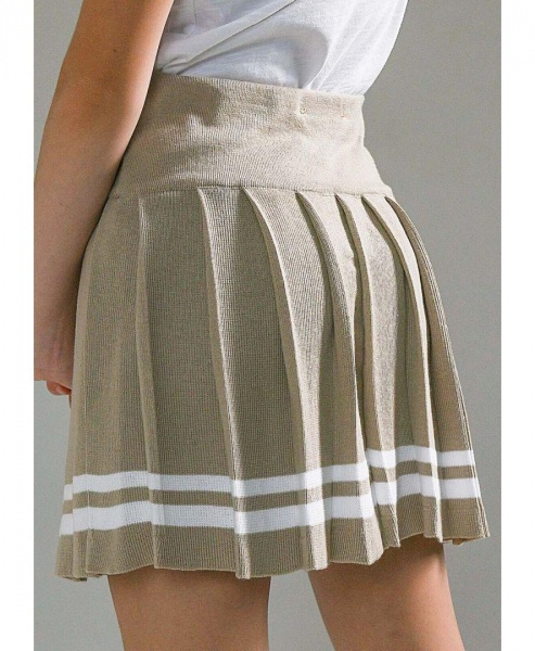 Юбка плиссе ART KNIT р.116–122 бежевый 