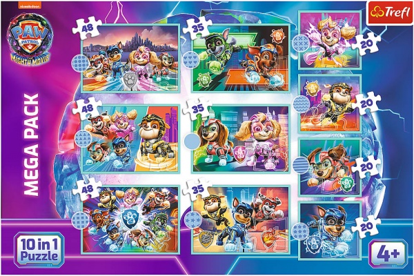 Пазл Trefl 10 в 1 Щенячий патруль 2 96002