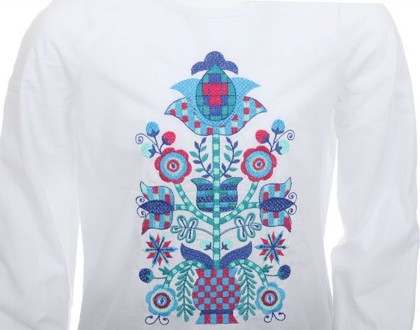 Вышиванка детская Эдельвика р.134 голубой 92-19/09 