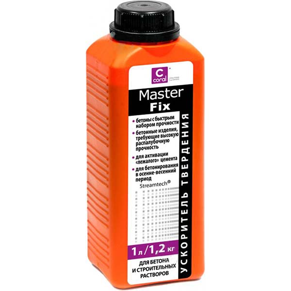 Прискорювач тужавіння Coral MasterFix 1 л