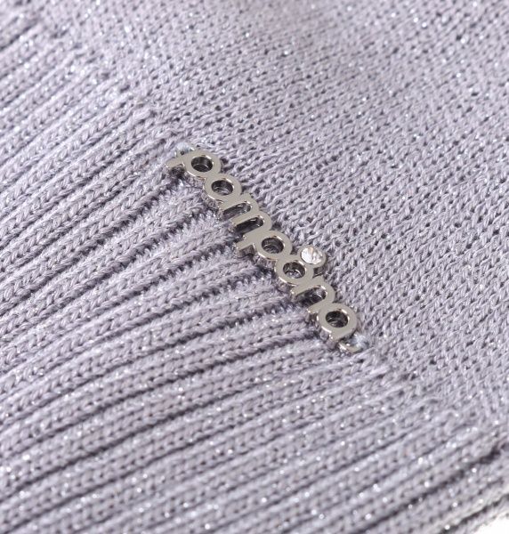 Комплект шапка + снуд Pompona для девочек р.52-54 серый 20 Z P 51 k 