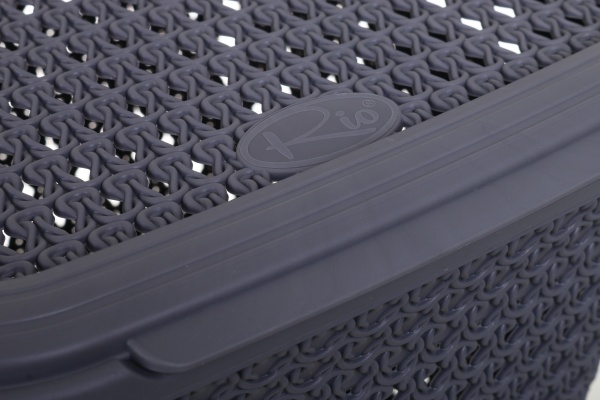 Кошик для білизни RIO KNIT 15 л 299х296х278 мм темно-сірий 