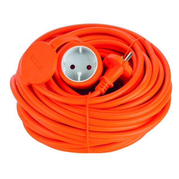 Удлинитель садовый Electraline без заземления 1 гн. оранжевый 20 м 46114 